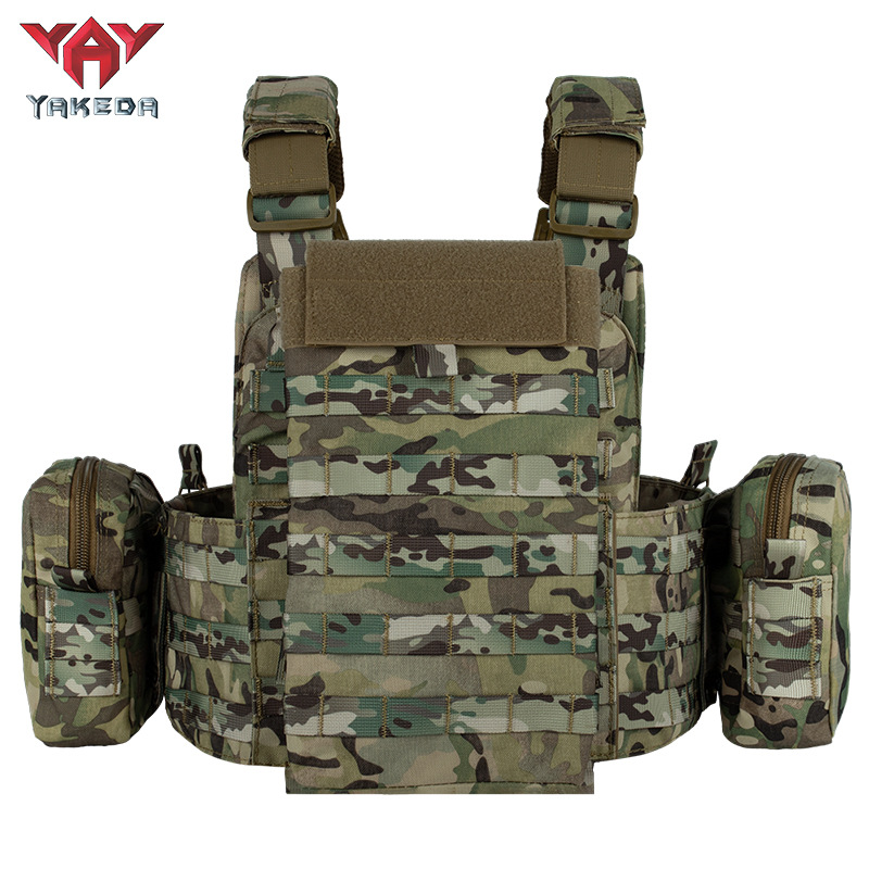 YAKEDA 6094 Tactical Vest Outdoor Hunting Plate Carrier，Quick Release Protective Adjustable Vest Airsoft Carrier