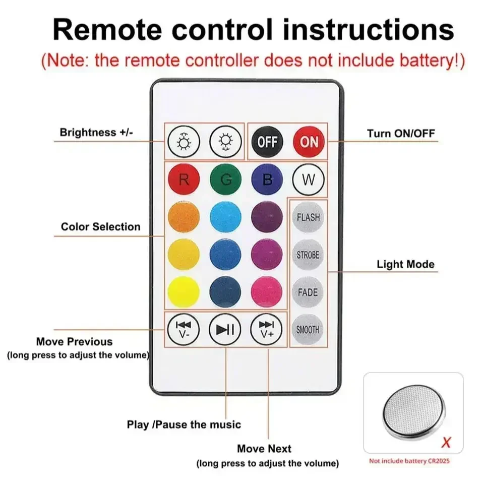 85-265V E27 Bluetooth Music Bulb RGBW With Remote Control DJ Disco Stage Speaker Bulbs For Bedroom Living Room Stage Lighting