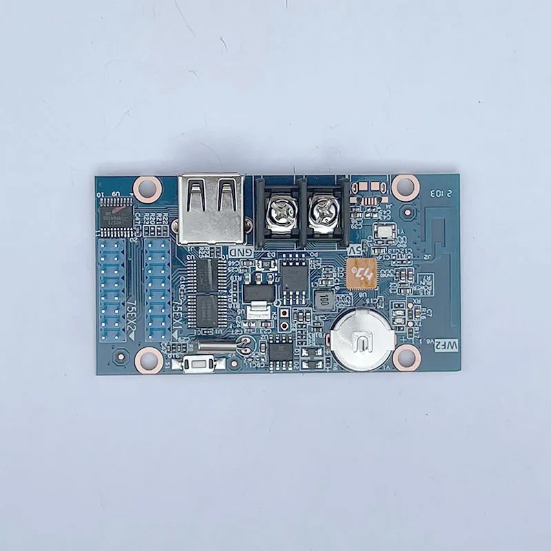 Huidu-controlador HD-WF2 a todo Color RGB HUB75, pantalla LED, píxel, animación, señalización Digital, WiFi, puerto USB, tarjeta de Control