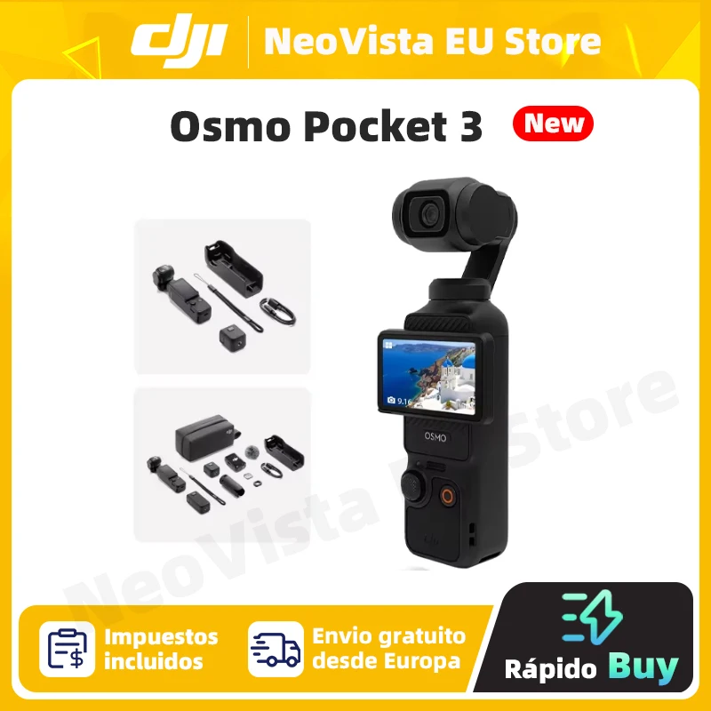 DJI Osmo Pocket 3 Potężny 1-calowy czujnik 4K/120fps 2-calowy obrotowy ekran dotykowy oryginalny nowy w magazynie