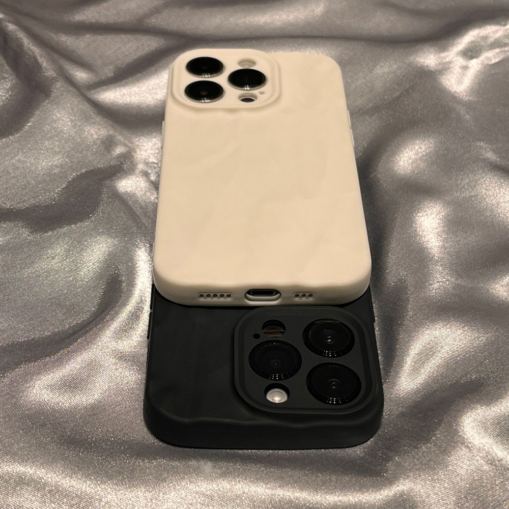 Mode Silikon Falten Falten Telefon Fall Für iPhone 14 13 12 11 15 Pro Max SE X XS XR 8 7 Plus Weiche Candy Farbe Volle Abdeckung