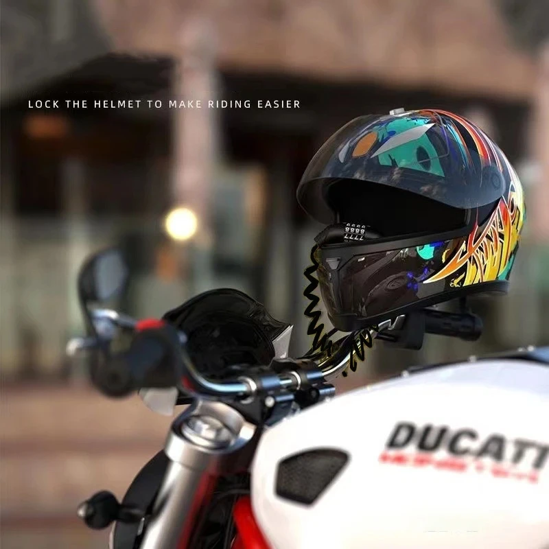 1 szt. Uniwersalna blokada przewodu na hasło do kasku |   Blokada antykradzieżowa do motocykla/roweru elektrycznego/Mtb/roweru szosowego/roweru