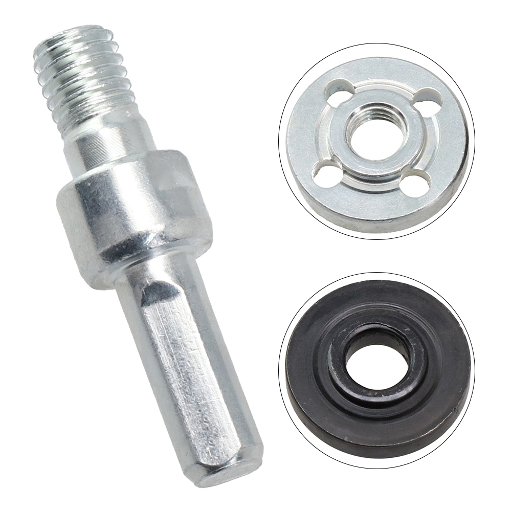 Placa de presión de tuerca con brida M10, piezas de adaptador de biela para amoladora angular de taladro eléctrico, accesorios de herramientas eléctricas, 2/3 Uds.