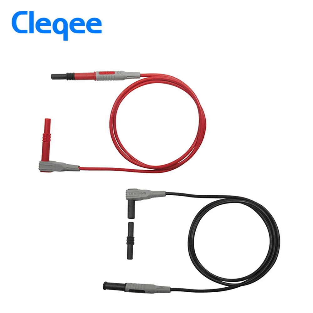 2020 Cleqee P7023 10pcs 4mm banana socket female adapter extension Insulated Banana plug Coupler