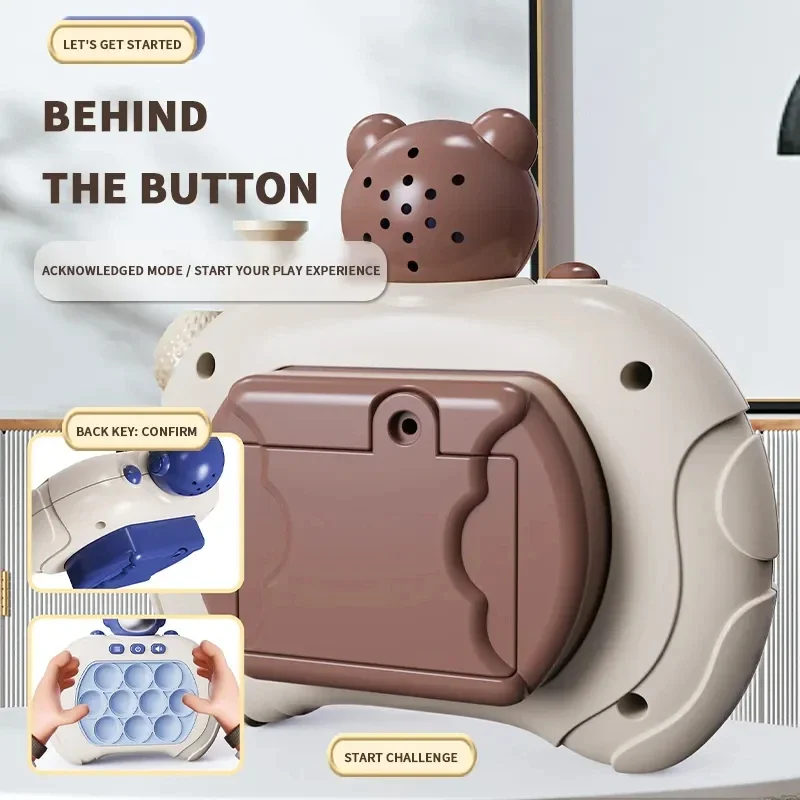 Pop Quick Push Bubbles เกมของเล่น Whac-A-Mole บีบของเล่นป้องกันความเครียด Sensory Bubble Pop Fidget ของขวัญของเล่นสําหรับเด็ก