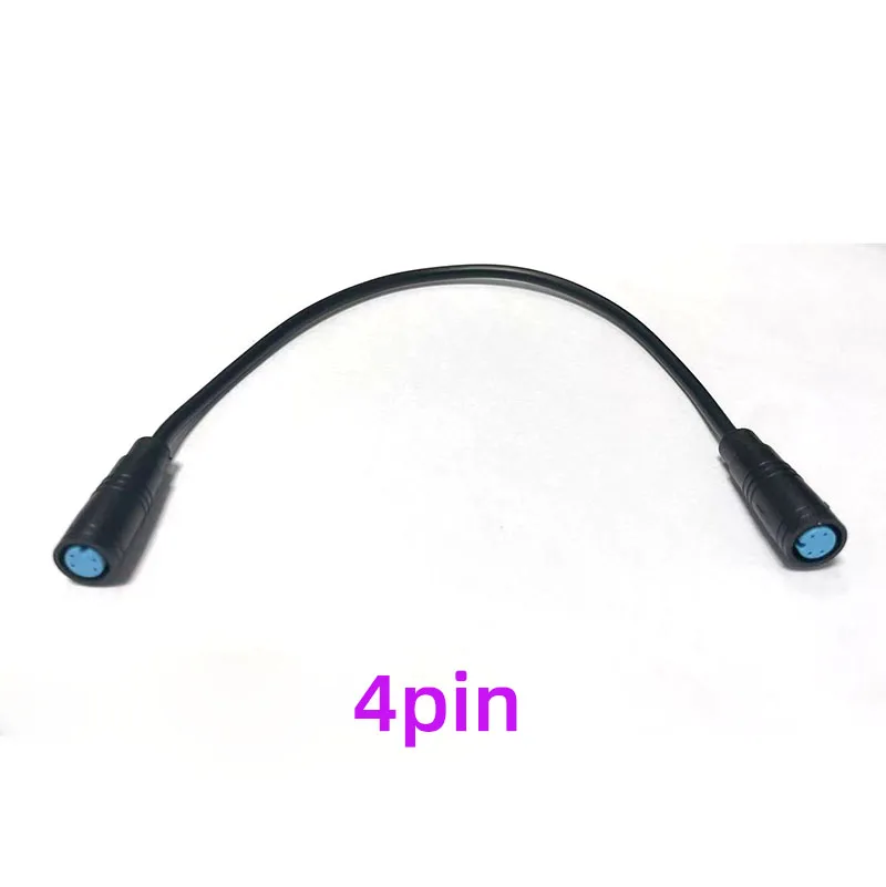 M8 2 3 4 5 6 pines para Sensor de velocidad de bicicleta eléctrica Cable de extensión hembra a hembra conector impermeable para bicicleta eléctrica cable eléctrico