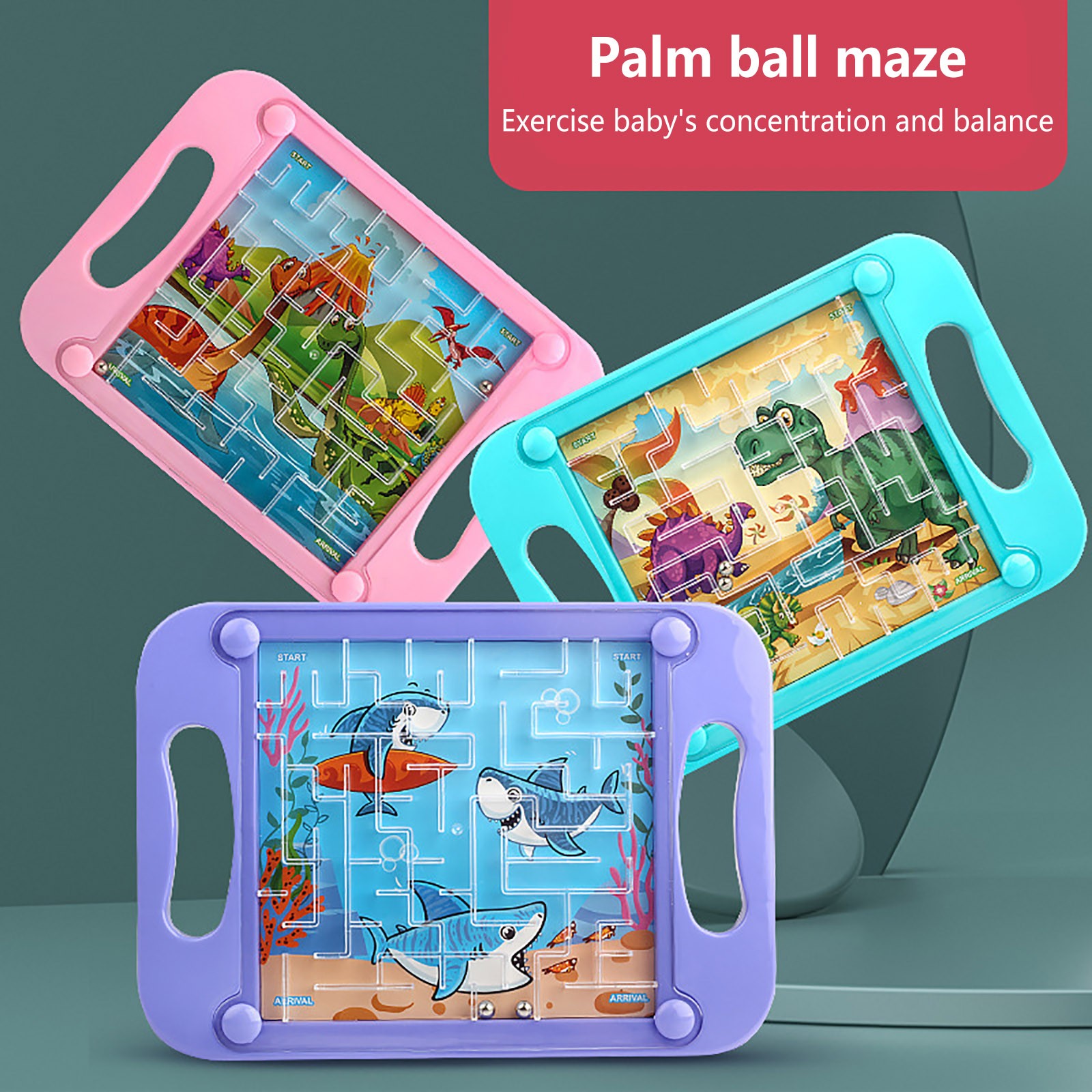 Boule de labyrinthe 3D équilibre par gravité, Puzzle séquentiel à mémoire de forme, jouets pour enfants, jouet d'éducation précoce Montessori, jeu de défis durs pour adultes