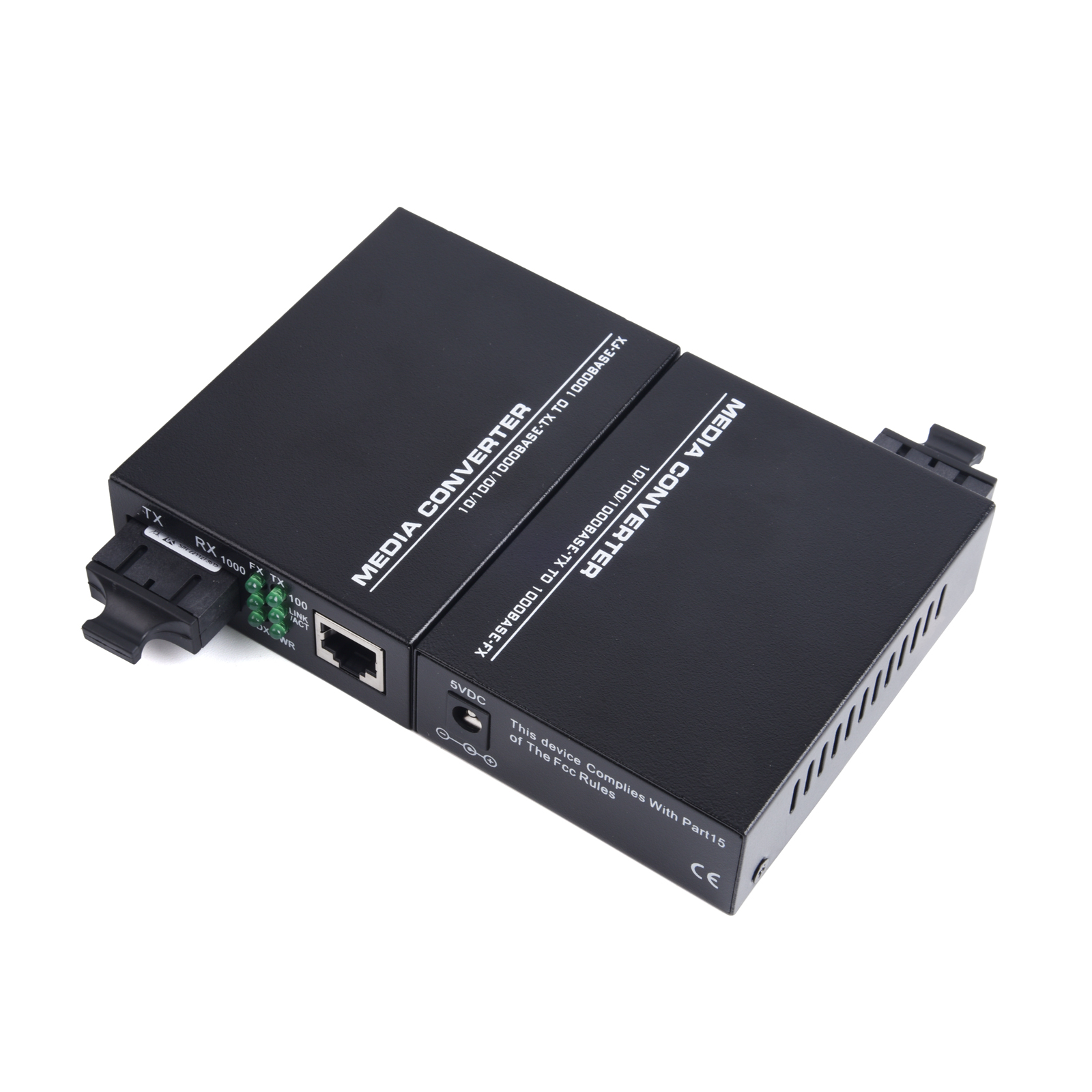 1 Paar Gigabit Fiber Optical Media Converter Switch 1000M Single Mode Multimode UPC/APC 2 SC-Port auf 1 RJ45 Fiber Transceiver Kit