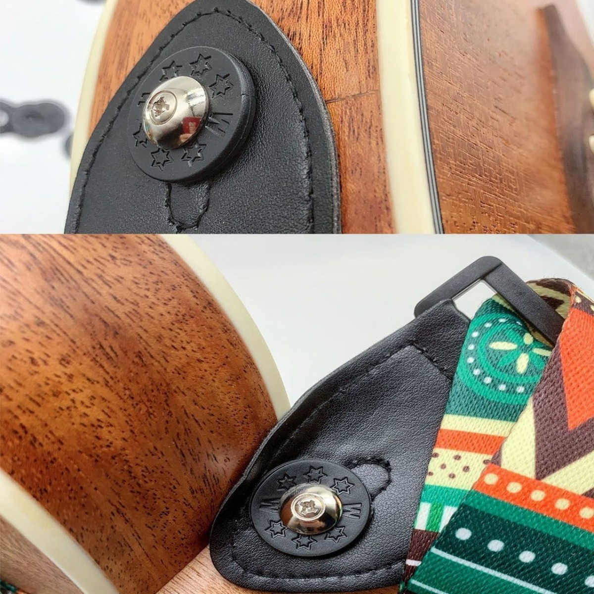 Bloques de bloqueo de correa de guitarra, Material de goma, Protector de bloqueo de seguridad para bajo, ukelele, accesorios de guitarra clásica acústica, 10/20/30 Uds.