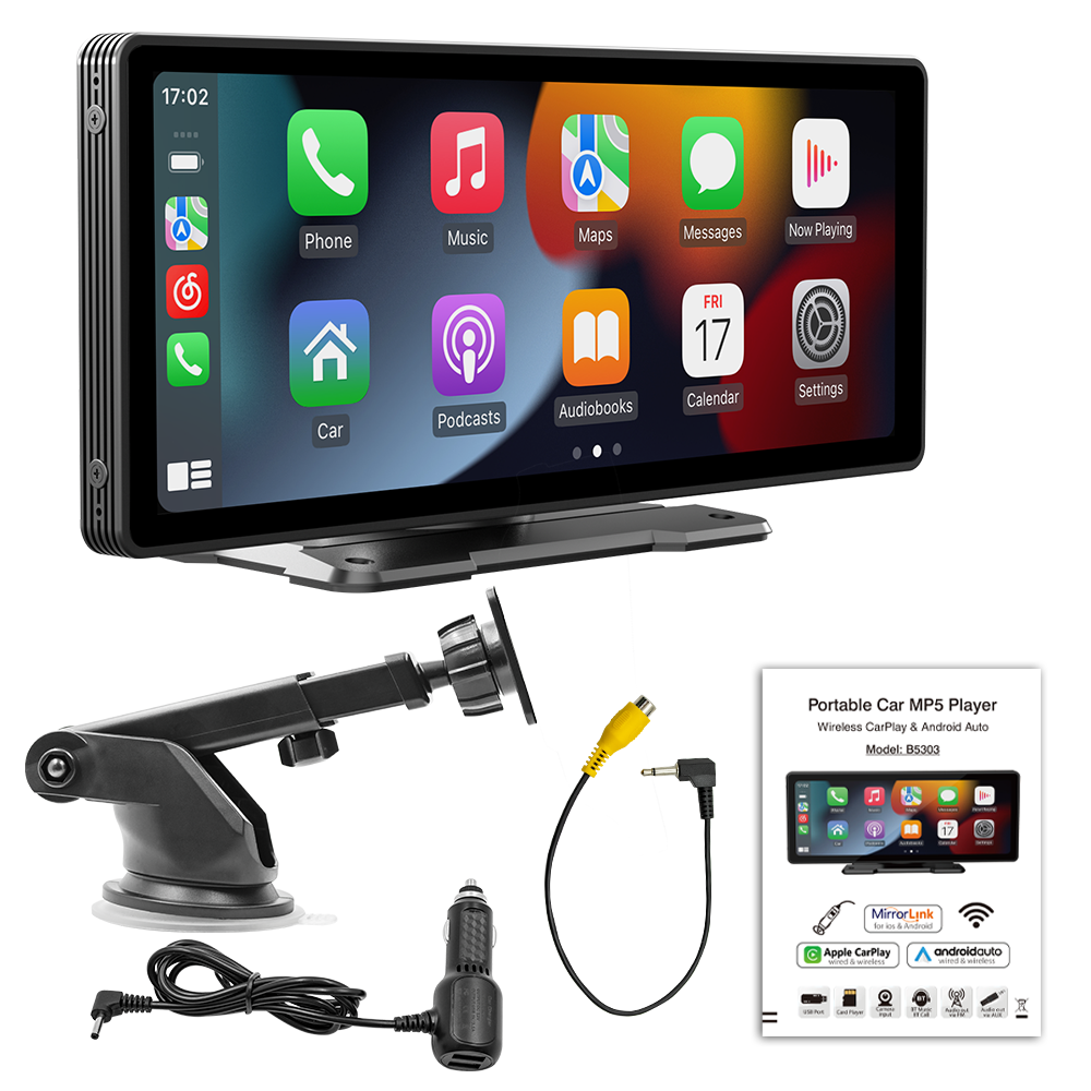 Universal 10.26 "Bildschirm Autoradio Multimedia-Wifi-Video-Player drahtloser Carplay-Bildschirm für Apple oder Android