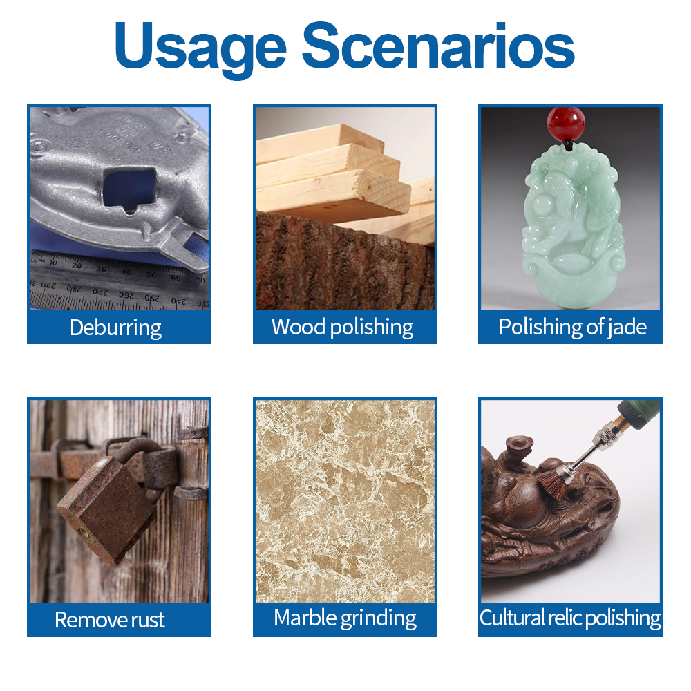 3/10Pcs Steel Wire Brushes Set Polishing Wheels Pen Brushes Kit Dremel Accessories Deburring for Rotary Tool