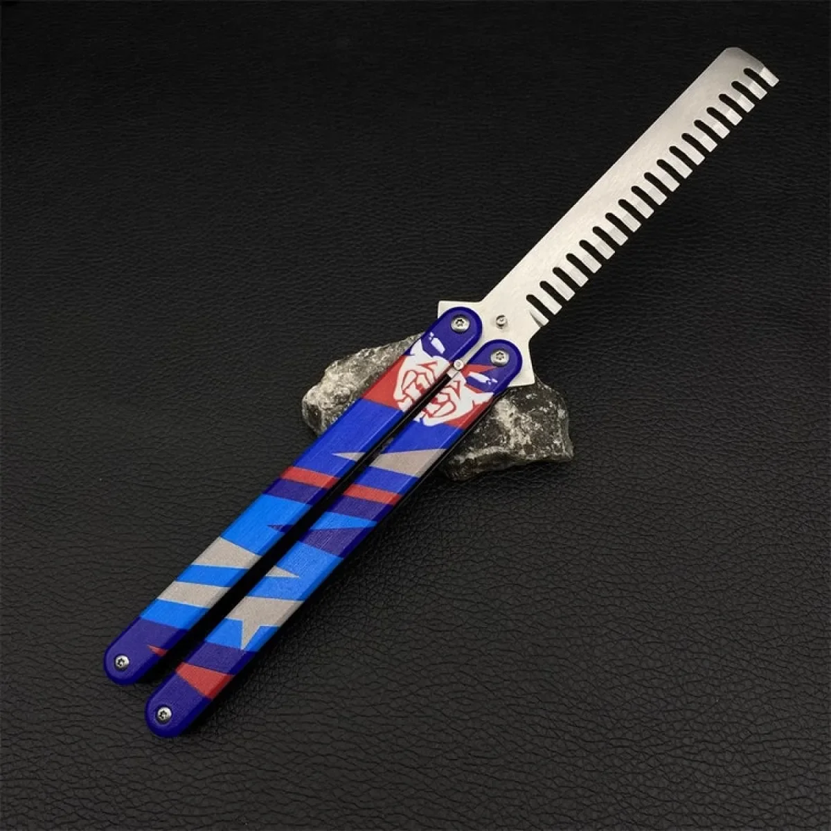 Valorant Weapon Yoru의 세련된 나비 빗 GO Vol 2 Melee 게임 주변 장치 23cm 금속 사무라이 검 모델 무기 선물 완구