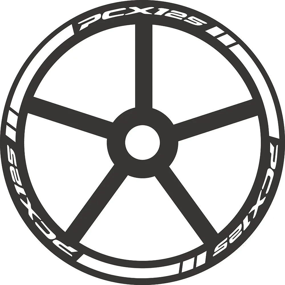 For HONDA PCX 125 150 160 PCX125 PCX-125 PCX150 PCX160 Reflective Motorcycle Wheel Sticker Hub Inner Decals Rim Stripe Tape