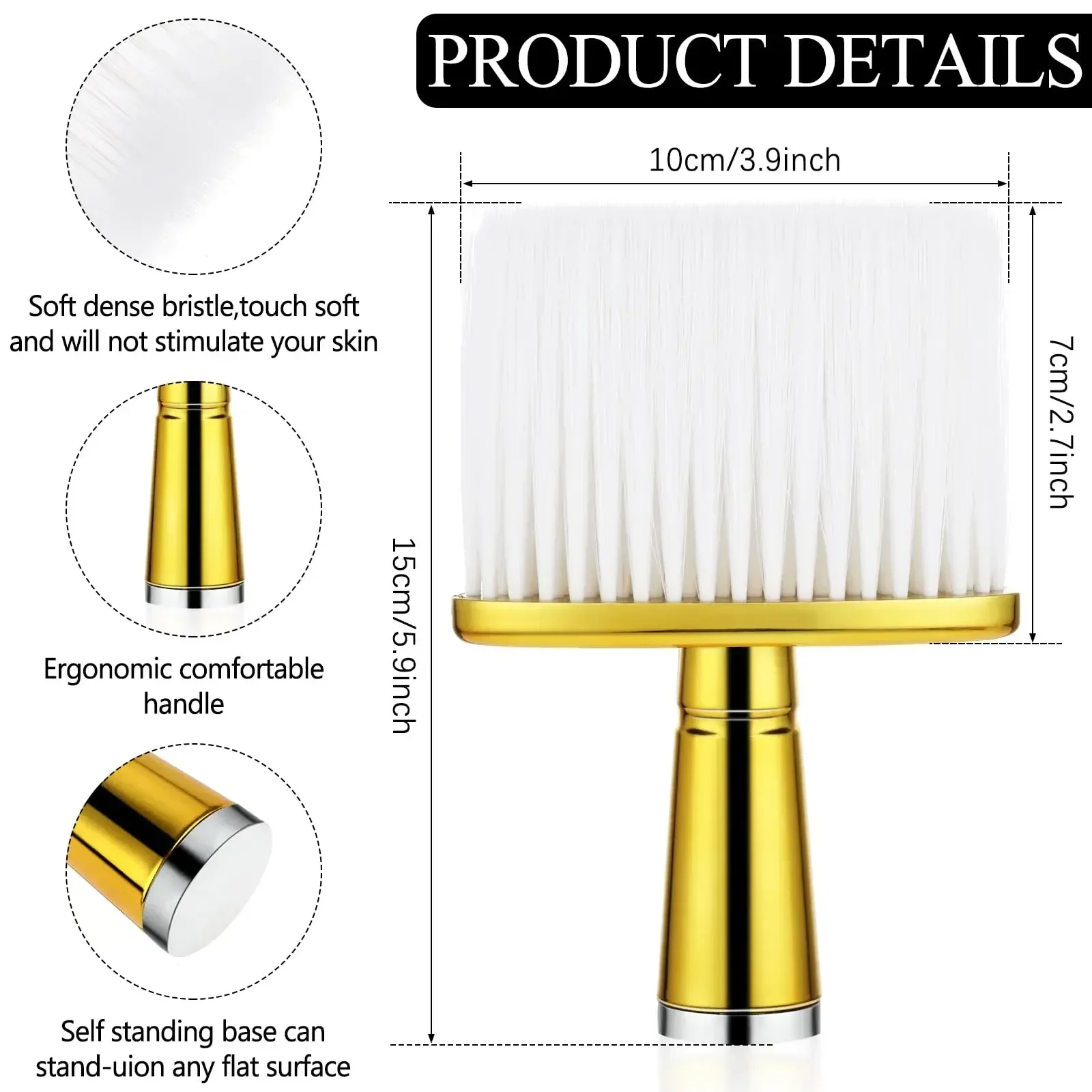 Professional Soft Neck Face Duster Brushes Barber Hair Clean Hairbrush Beard Brush Salon Cutting Hairdressing Styling Tools