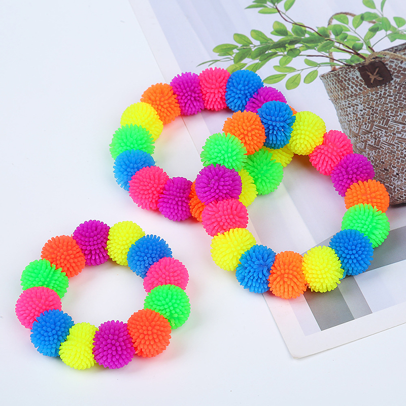 12 Chiếc Nhiều Màu Gai Nhọn Phòng Hộ Bóng Vòng Tay Vòng Đeo Tay Mới Lạ Fidget Đồ Chơi Bóp Squishy Cảm Giác Căng Thẳng Giảm Antistress Đồ Chơi