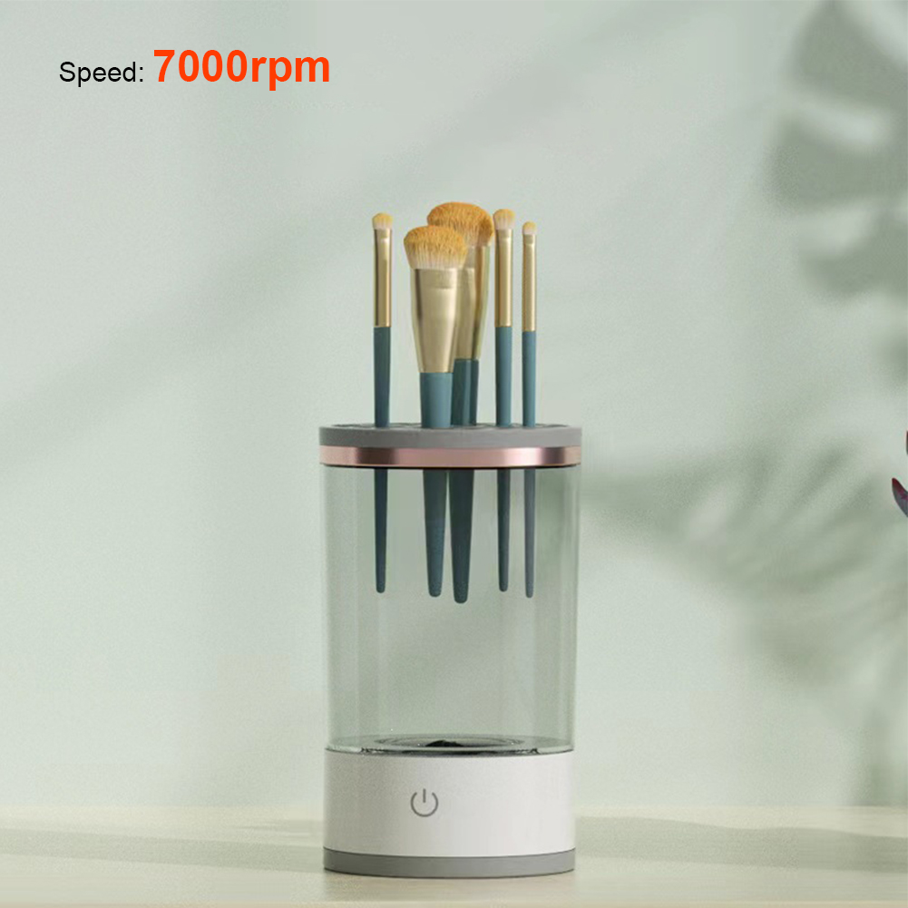 Makeup Brush Cleaner Machine USB Powered Electric Make-Up Brush Cleaner Dryer Dust-Proof for All Size Beauty Makeup Brushes Set