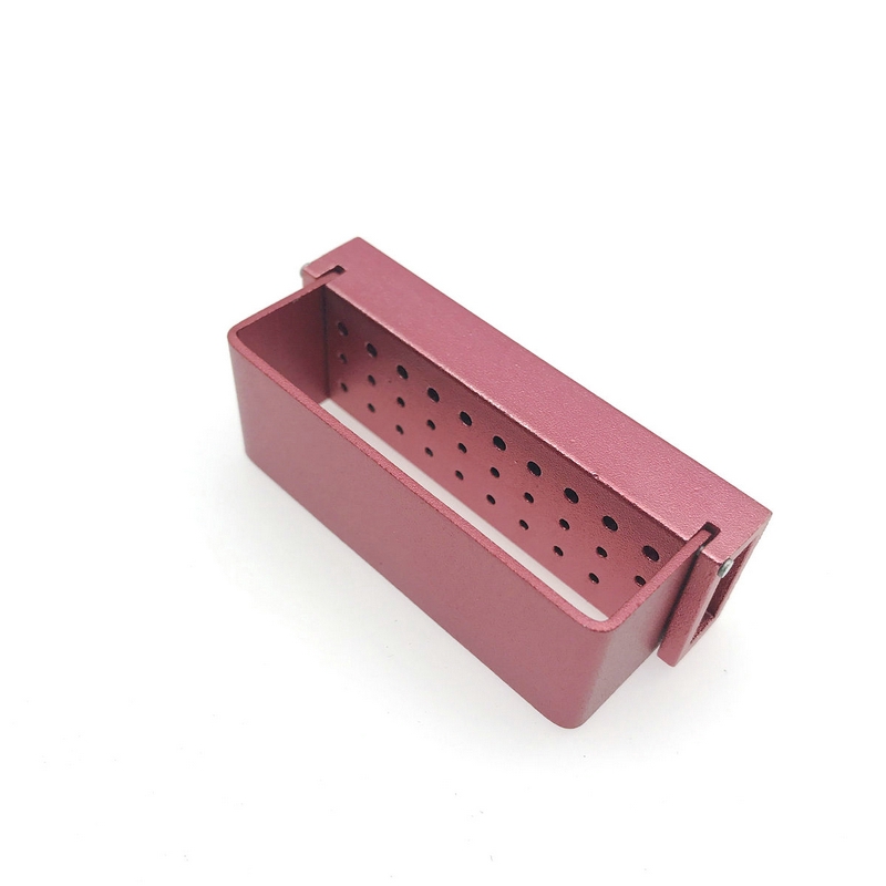 30 furos de alumínio dental bur burs titular bloco caixa desinfecção dental autoclave