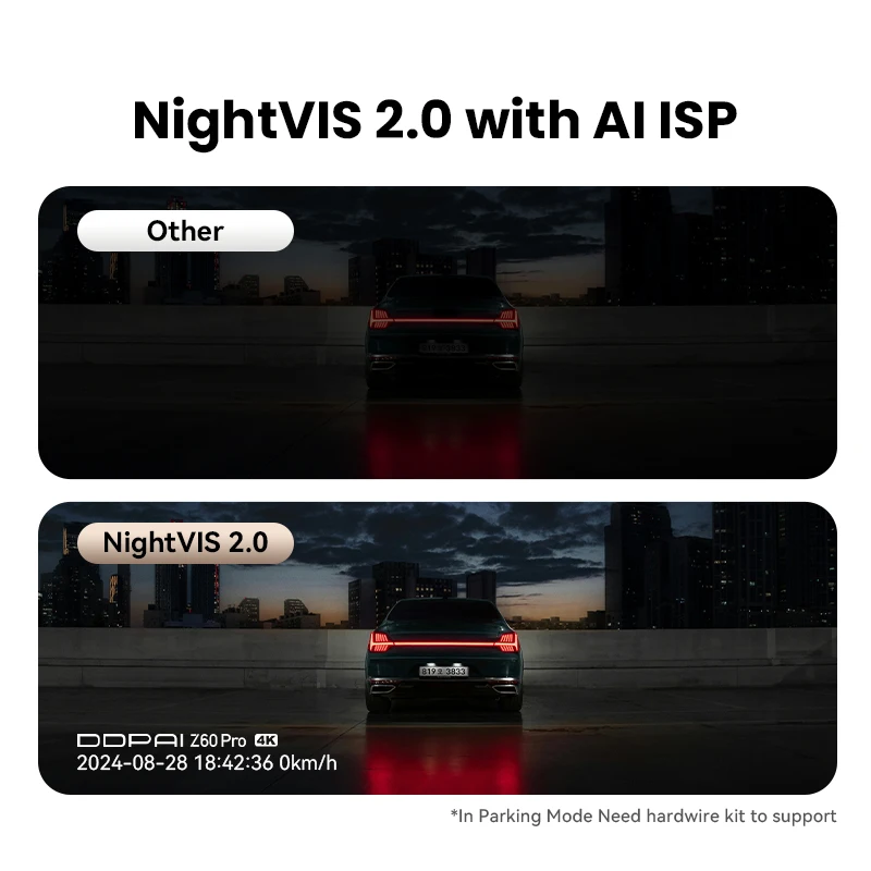 2025 New DDPAI 4K Dash Cam Z60 Pro 3CH Front and Rear Interior Car Camera SONY STARVIS2 Sensor 24h Parking 5GHz Wi-Fi ADAS 4G