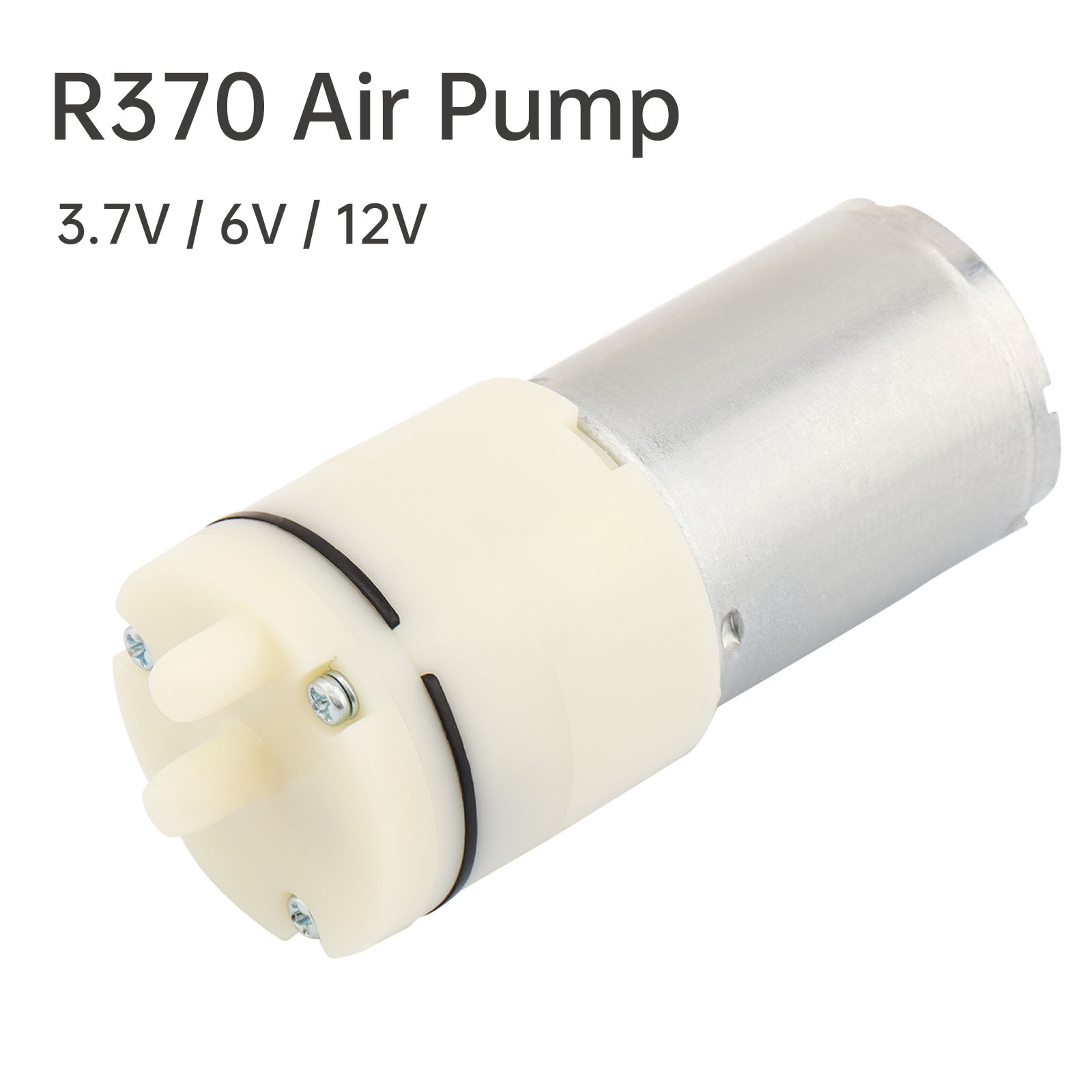 R370 Мини-двигатель вакуумного насоса 3,7 В/6 В/12 В Мини-воздушный насос Воздушный мембранный насос Микровакуумный усилитель Поток 0,5–2,5 л/мин