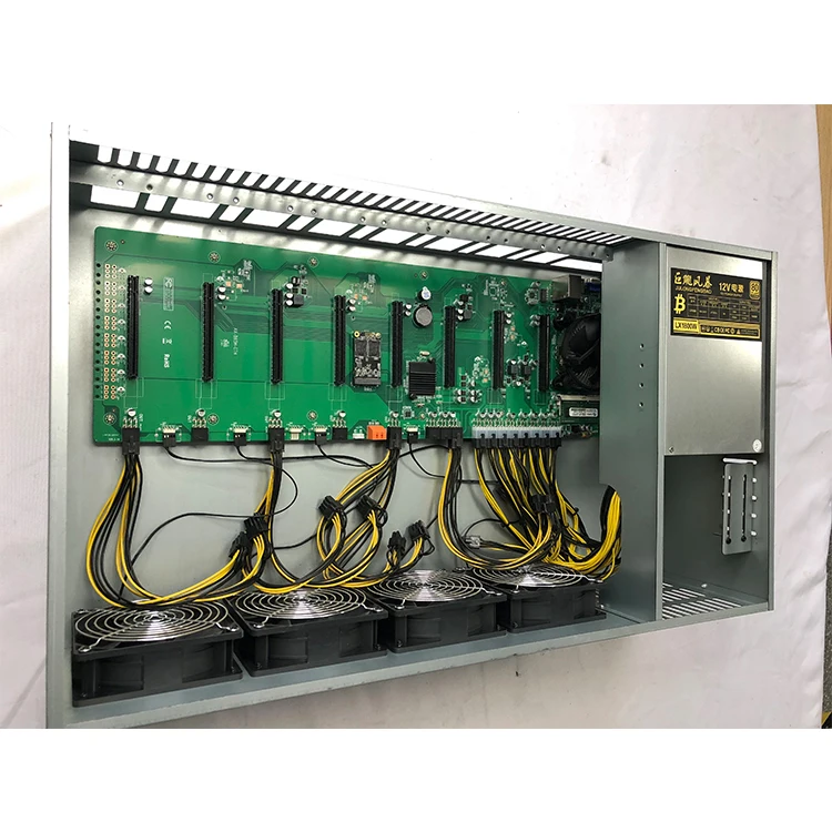 Nieuwe Groothandel 8gpu Computer Server Case Met 1800W 2000W 2500W 3600W voor Atx Psu Gevallen & Torens B75 B85 Moederbord 8 Gpu Behuizing