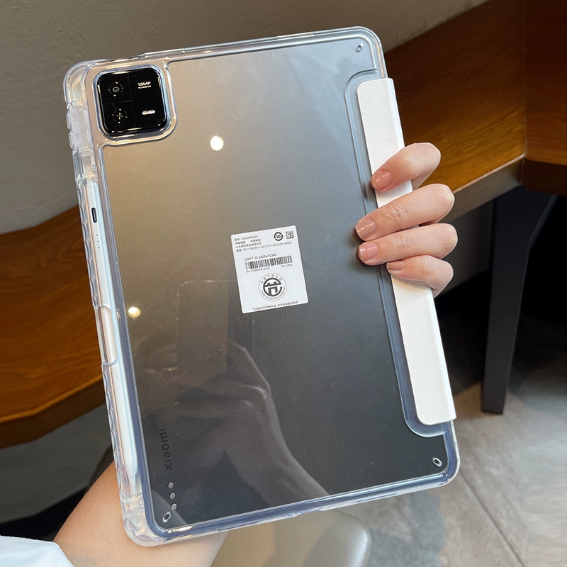 กรณีสําหรับXiaomi Mi Pad 5 Pro 11 MiPad 6 Pro 11 7 PRO 11.2 HDโปร่งใสกรณีRedmi Pad SE 11 PRO 12.1 "พร้อมAwake/Sleep Cover