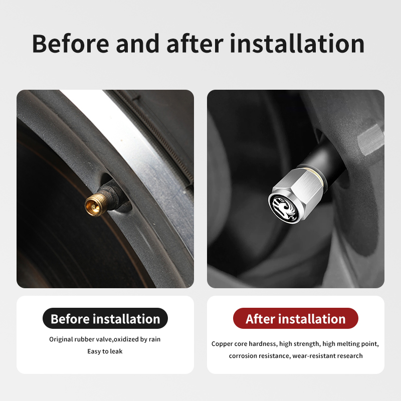 Penutup katup udara ban roda mobil Anti Maling penutup batang pelek ban untuk Vauxhall VXR Dokker Lodgy Logan Sandero Duster Stepway Auto