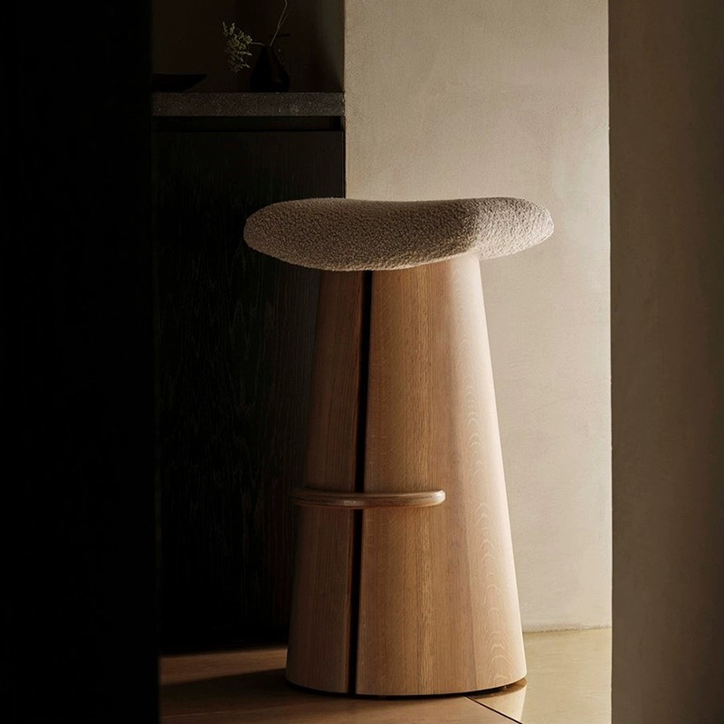 Nordic Luxury Solid Wood Bar Chair Creative Design Kitchen Counter Home Bar Stools Modern Taburetes Altos De Cocina Furniture