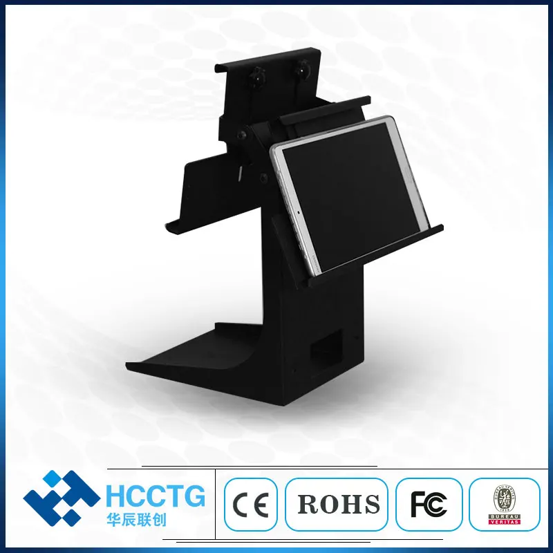 Двухсторонняя регулируемая подставка для iPad POS, цельная конструкция экономит пространство