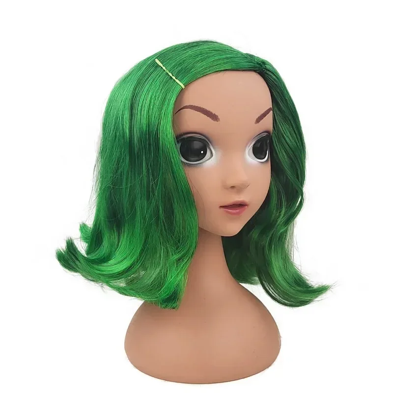 かわいいインサイドアウトジョイコスプレインサイドアウト 2 ジョイ嫌悪悲しみ髪ショートレイヤー偽のヘアエクステンション男性女性パーティーウィッグ