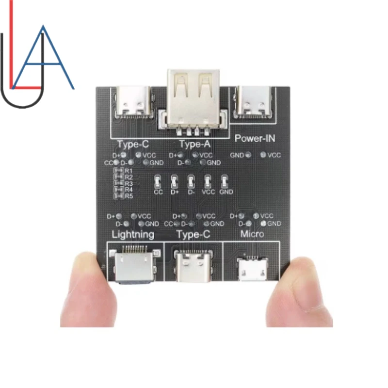Placa de datos LUA DT3, Cable conector USB C, detección corta, herramienta Led de encendido y apagado para Ios, Android, Micro probador tipo c, diagnóstico de circuito Sd