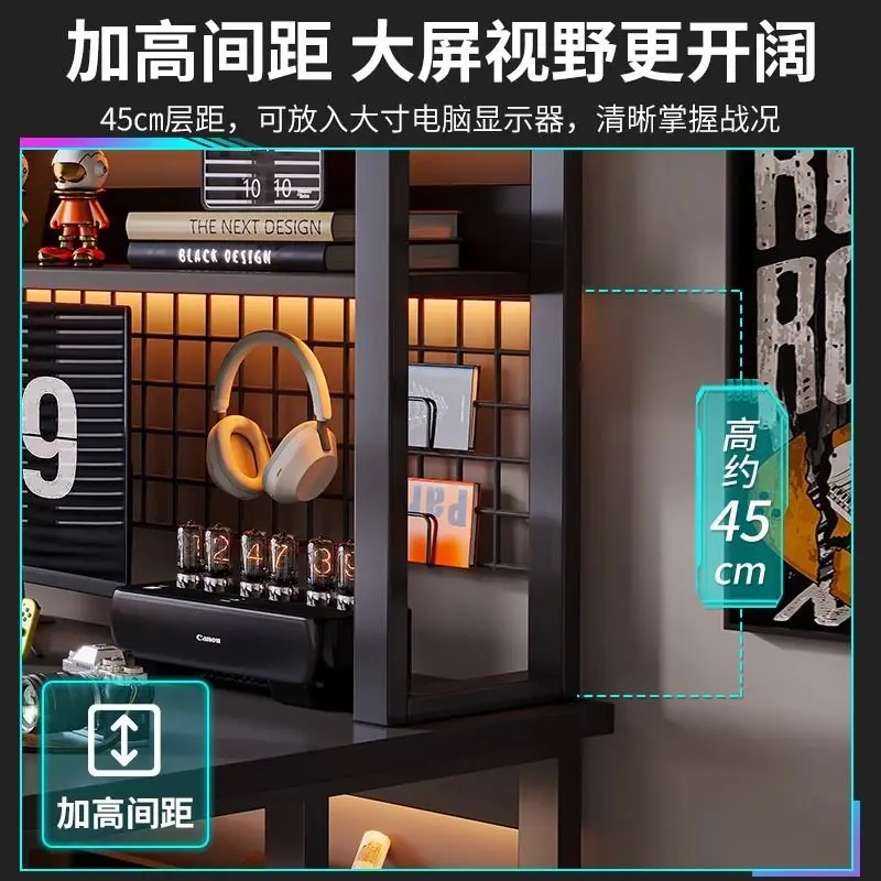 AOLIVIYA Bookshelf Integrated Desk Student Study Table Bedroom Game Table Office Home Desktop Desktop Computer Table