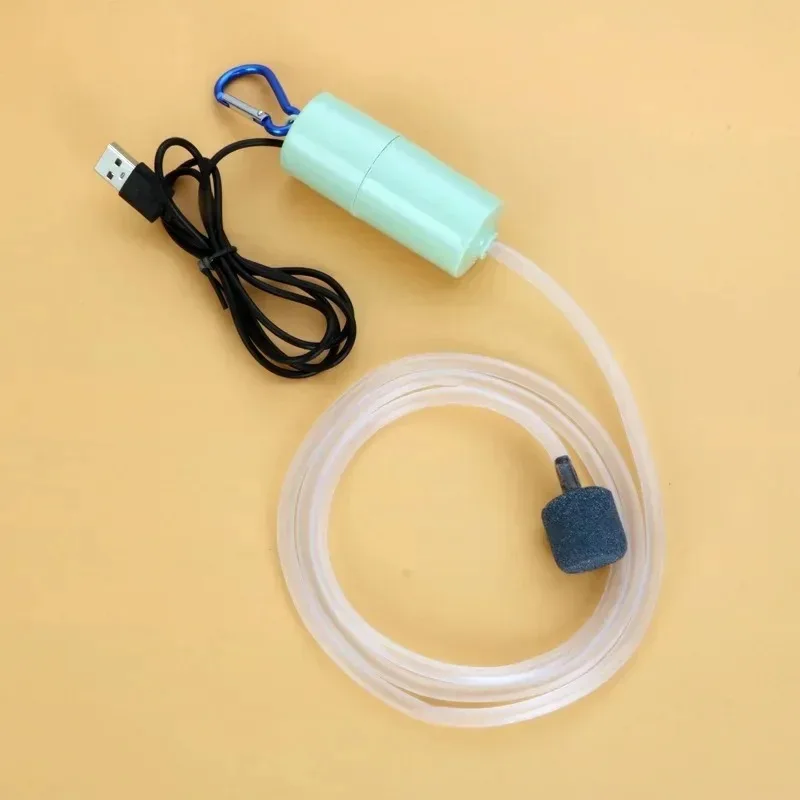Aquarium ปั๊มออกซิเจนถังปลา USB Silent Air Compressor Aerator แบบพกพา Mini ขนาดเล็ก Oxygenator Aquarium อุปกรณ์เสริม 5 v 1 W