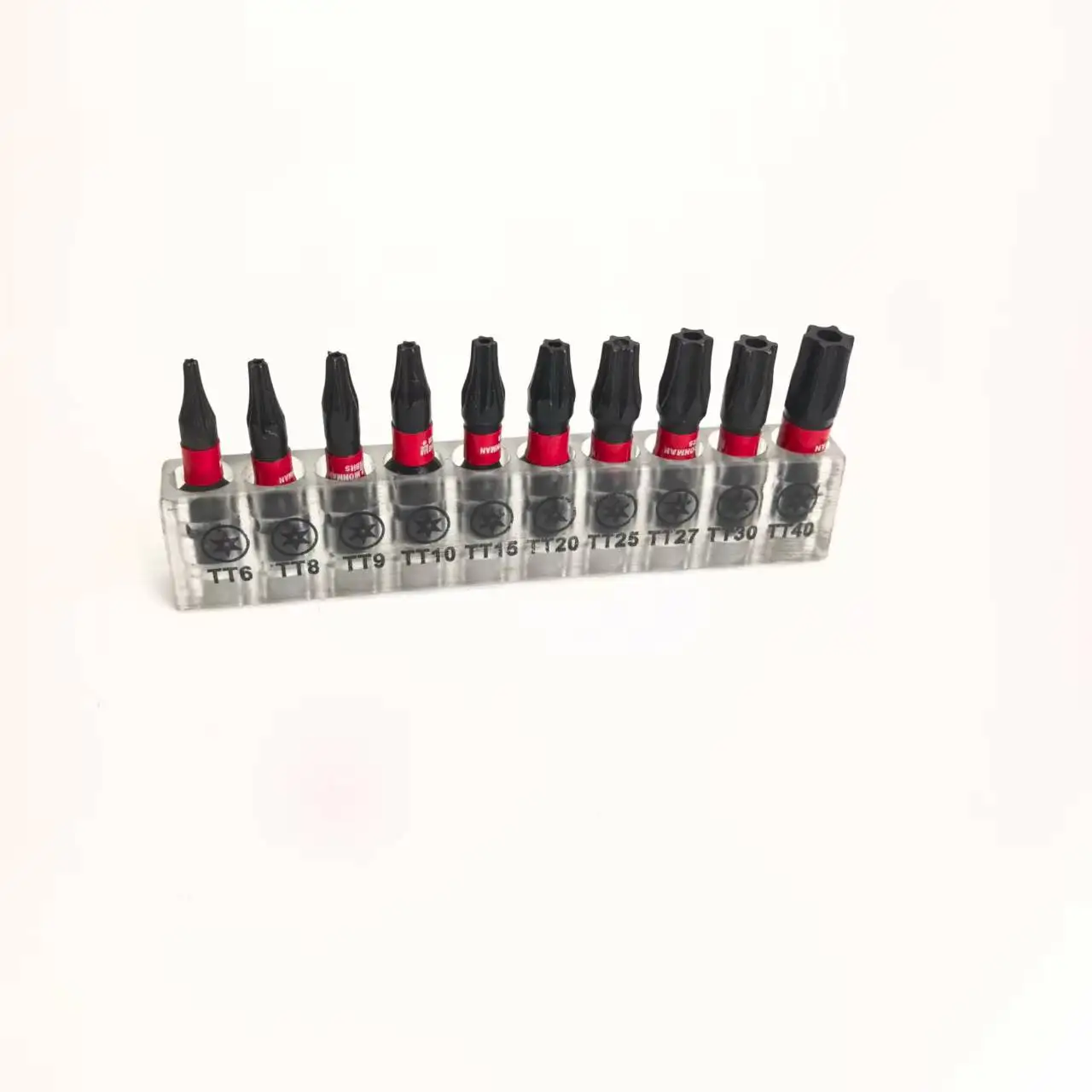 Jeu d'embouts de tournevis Torx T7-T40 de 1 pouce, embout étoile en acier allié S2 magnétique robuste à Impact avec Sase