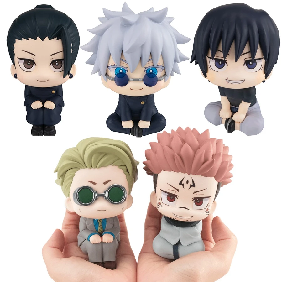 10 センチメートル呪術廻戦アニメフィギュアルックアップ Q バージョン五条悟/Geto Suguru アクションフィギュア伏黒刀司/乙骨憂太置物