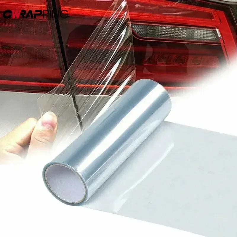 Película protectora de luz transparente para coche, protección de pintura para capó de parachoques, luz antiniebla para faro de coche, película de humo de vinilo, pegatinas de papel de aluminio