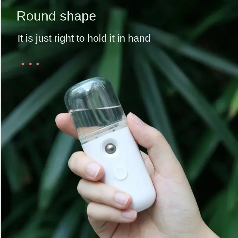 Mini humidificador de 30ml para coche, hogar, oficina, portátil, recargable, pequeño, inalámbrico, pulverizador facial Personal, máquina de niebla, humidificador