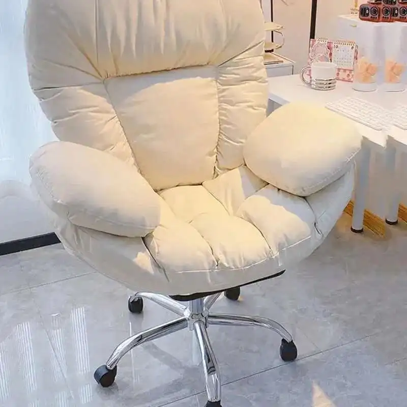Silla de ordenador cómoda para el hogar, sofá de escritorio con respaldo sedentario, silla perezosa para dormitorio, silla de oficina, silla de juego ergonómica