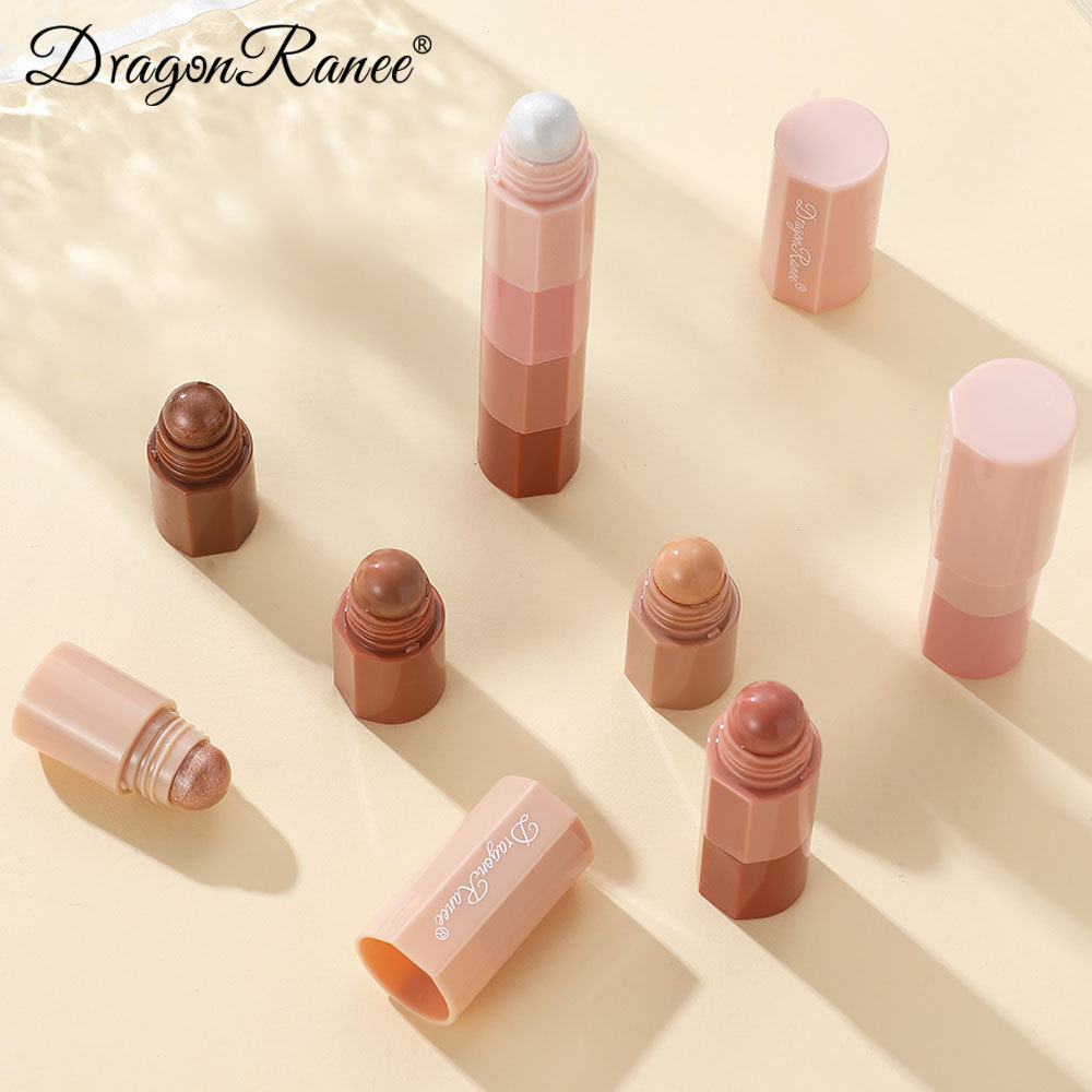 Dragon Ranee 4 color/set Lazy Eyeshadow Pencil Waterproof Non-Smudge Highlighter Silkworm Pencil Pearlescent