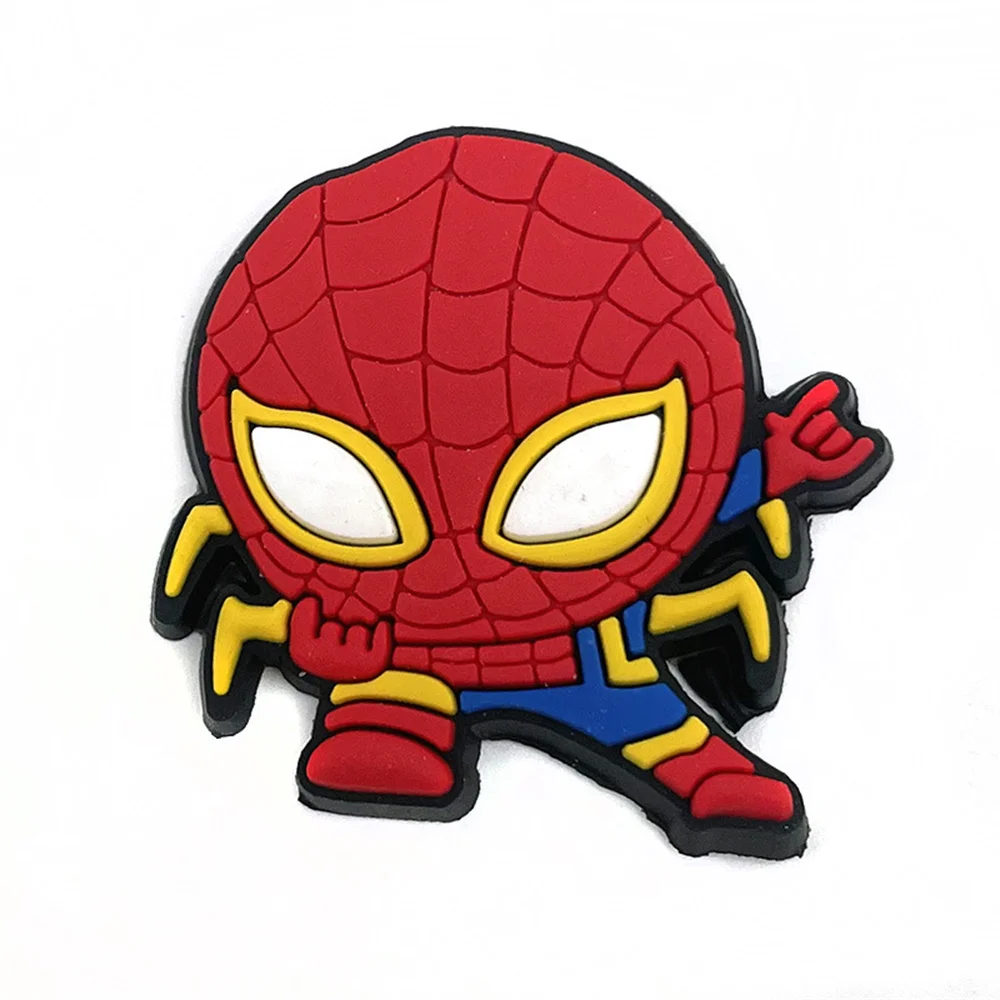 13 個スパイダーマンスパイダーマン靴チャーム漫画スーパーヒーロー靴アクセサリー宣言 DIY サンダルキッズギフトビーチバッグ装飾