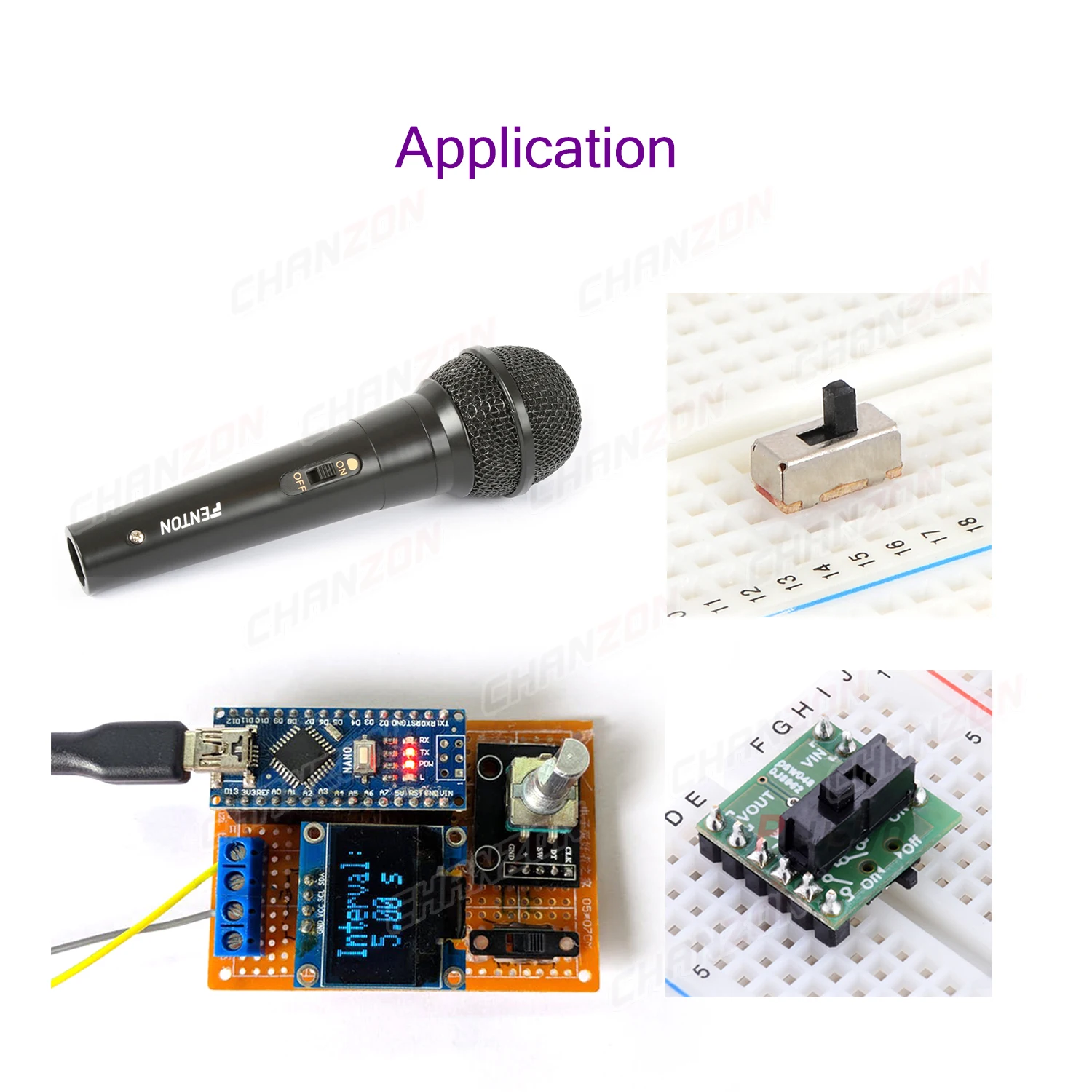 Microinterruptor deslizante Spdt de 3mm, 4mm, 5mm y 6mm, 3 pines, 5 posiciones, ss12f15, ss12f44, 1p2t, contacto de Terminal de montaje de palanca pequeño para Arduino