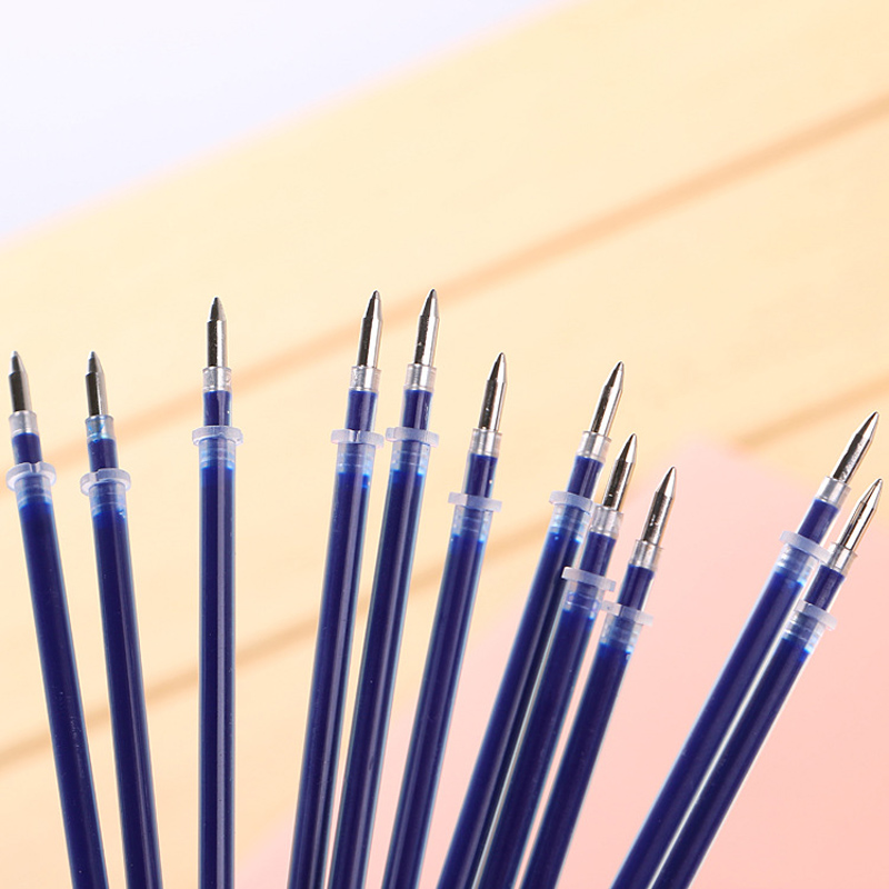 0.38/0.5mm Gel Pen Refill Blue/Black Ink Office School Stationery Writing Ballpoint refill 10/20/50/100pcs/set Handles Rods