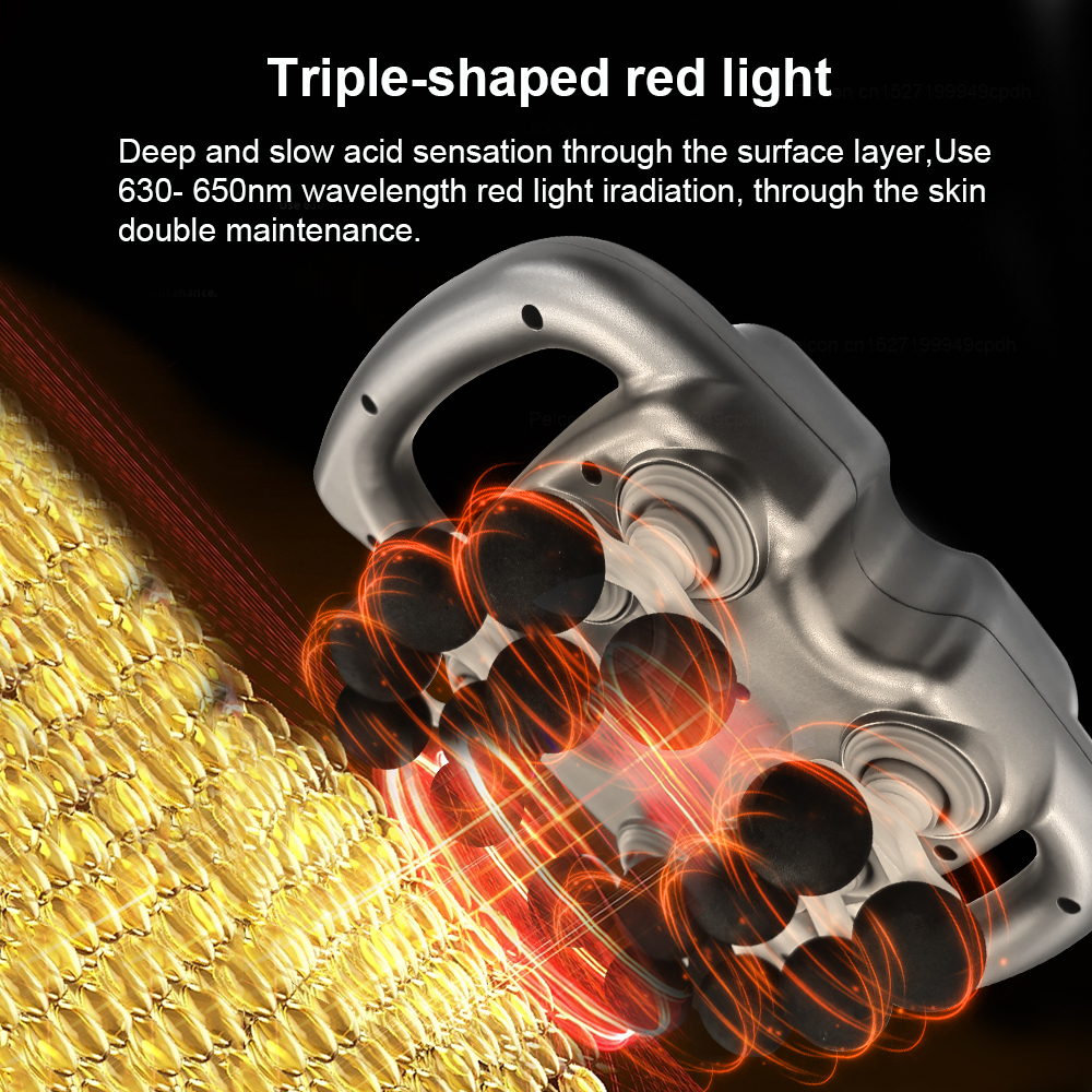 Fascia ปืนกล้ามเนื้อนวดปืนสิบหกหัวสูงความถี่คอไหล่เอวเครื่องนวด Professional Fascia นวดปืน