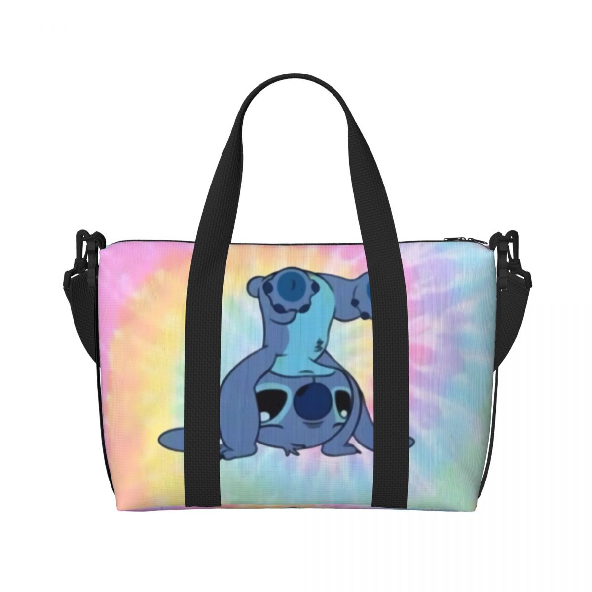 Sacolas de compras personalizadas para mulheres, de cabeça para baixo, mercearia anime, grande capacidade, ginásio de praia, sacos de viagem