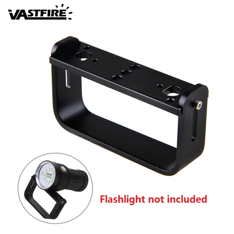 Professionelle Tauchen Fotografische Taschenlampe Griff Halterung Scuba Flash Licht U-Typ griff Halterung Ständer Halterung