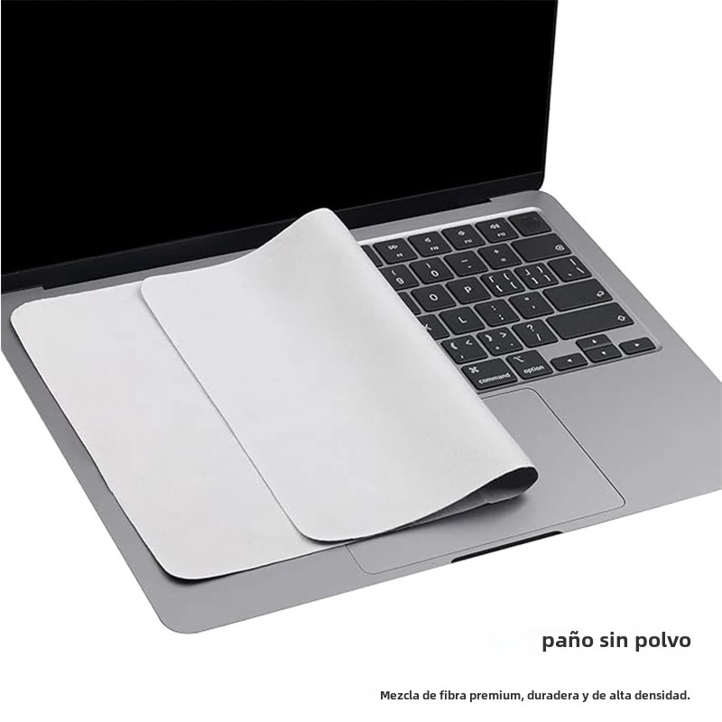 Para MacBook Pro 13/15/16 pulgadas microfibra a prueba de polvo paño de limpieza de pantalla de ordenador portátil cubierta protectora de manta de teclado de Palma para portátil