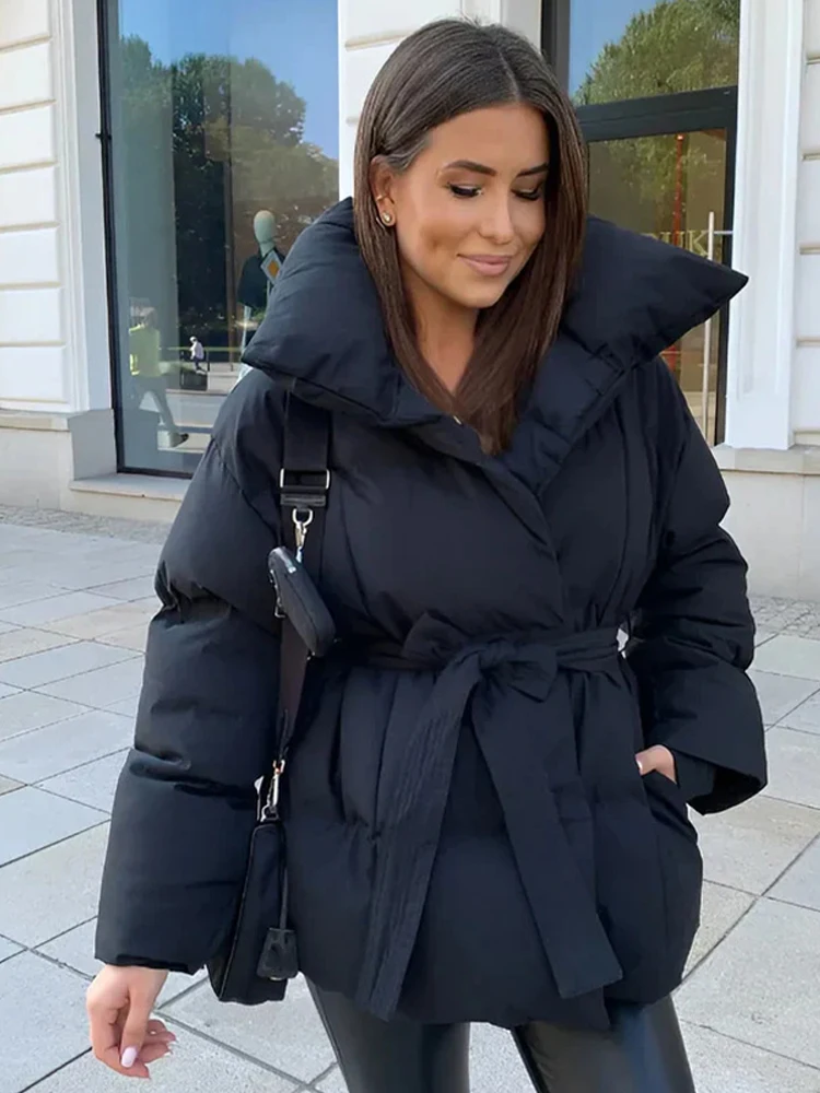 Mode solide Revers flauschigen Fuchs Pelzmantel Frauen elegante Langarm Overs ize Gradient Jacke Winter dicke warme Dame pelzigen Mantel