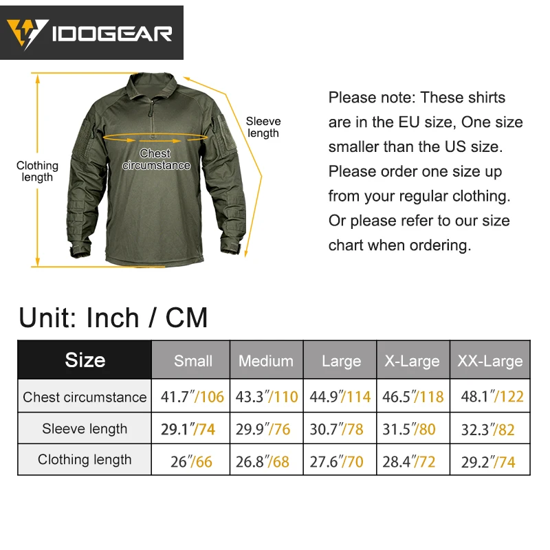 IDOGEAR UFS camisa táctica BDU ropa de combate con coderas camisa ligera elástica transpirable 3116