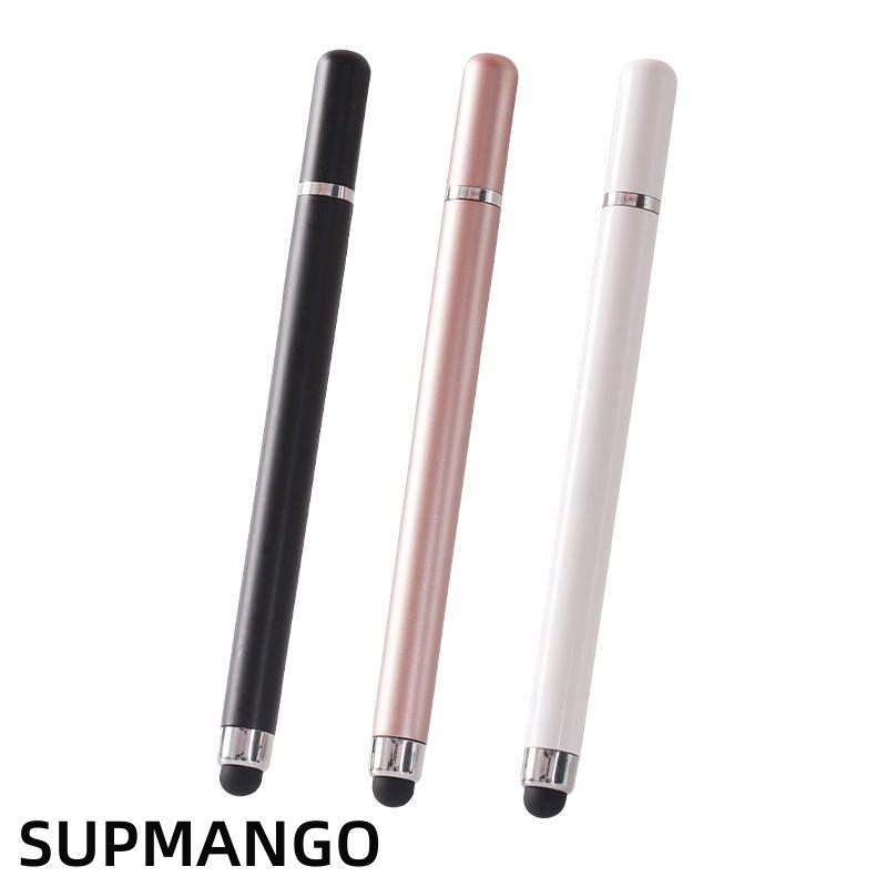 Caneta capacitiva dois em um adequada para todos os telefones celulares e tablets Caneta de desenho capacitiva com tela de toque multifuncional