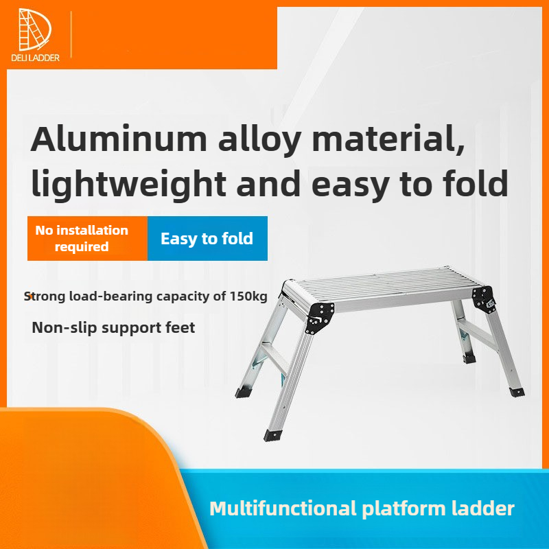 Escalera portátil de aleación de aluminio para el hogar, banco de lavado de coches para exteriores, taburete de caballo portátil plegable para decoración interior y exterior