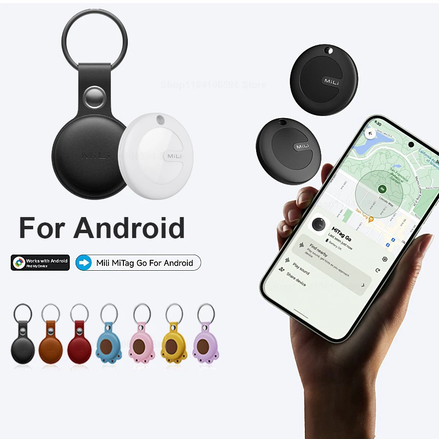 MiLi MiTag Go Bluetooth Tracker For Android Item Finder and Locator Work With Google Find My Device Positioning AntiLoss Device